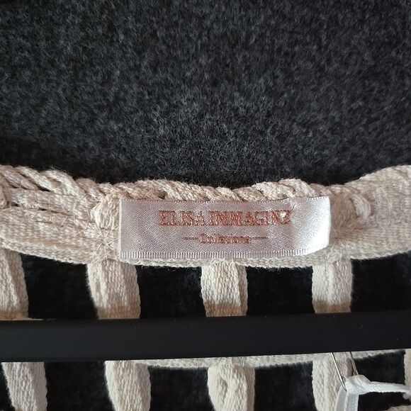 Elisa Immagine UK Long Vest DusterBohemian Tie Top Ivory Ecclectic OS Cotton NWT - Picture 9 of 12